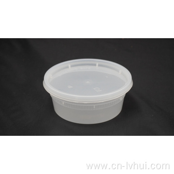 Disposable plastic soup cup 8oz with lid